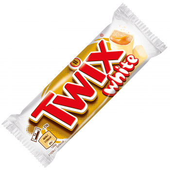 Twix White Schokoriegel mit zartem Karamell und Überzug aus weißer Schokolade 46